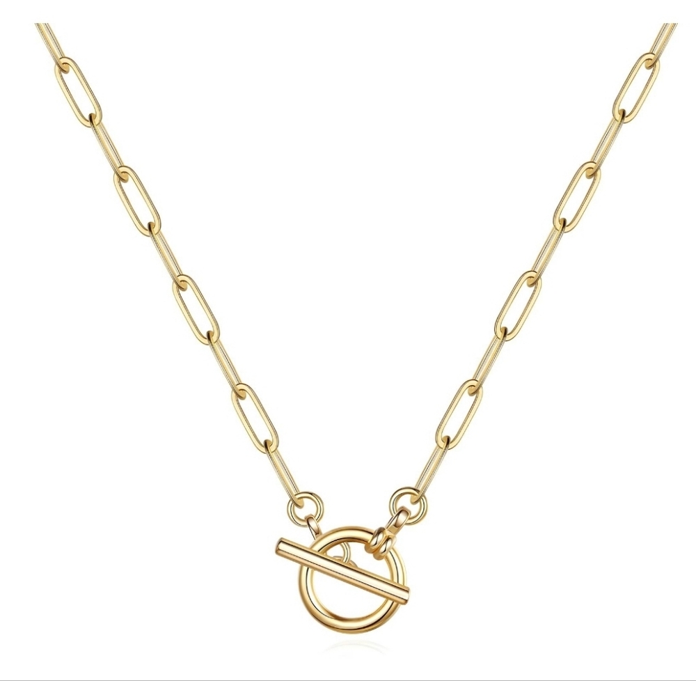 STAINLESS STEEL NECKLACE 18K GOLD PLATED